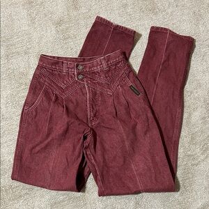 MAROON ROCKIES JEANS